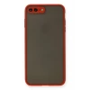 Newface Apple iPhone 7 Plus Kılıf Montreal Silikon Kapak - Kırmızı