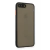 Newface Apple iPhone 7 Plus Kılıf Montreal Silikon Kapak - Siyah