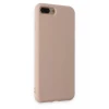 Newface Apple iPhone 7 Plus Kılıf Nano içi Kadife Silikon - Pudra