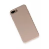 Newface Apple iPhone 7 Plus Kılıf Nano içi Kadife Silikon - Pudra