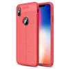 Newface Apple iPhone X Kılıf Auto Focus Kapak - Kırmızı