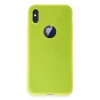 Newface Apple iPhone X Kılıf First Silikon - Parlak Sarı