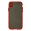 Newface Apple iPhone X Kılıf Montreal Silikon Kapak - Kırmızı
