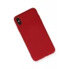 Newface Apple iPhone X Kılıf Nano içi Kadife Silikon - Kırmızı