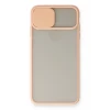 Newface Apple iPhone X Kılıf Palm Buzlu Kamera Sürgülü Silikon - Pembe