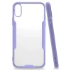 Newface Apple iPhone X Kılıf Platin Silikon - Lila
