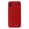Newface Apple iPhone X Kılıf PP Ultra İnce Kapak - Kırmızı