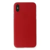 Newface Apple iPhone X Kılıf PP Ultra İnce Kapak - Kırmızı