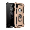 Newface Apple iPhone X Kılıf Sofya Yüzüklü Silikon Kapak - Gold