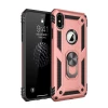 Newface Apple iPhone X Kılıf Sofya Yüzüklü Silikon Kapak - Rose