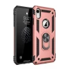 Newface Apple iPhone XR Kılıf Sofya Yüzüklü Silikon Kapak - Rose