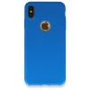 Newface Apple iPhone XS Max Kılıf First Silikon - Mavi