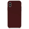 Newface Apple iPhone XS Max Kılıf Lansman Legant Silikon - Bordo