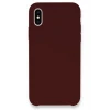 Newface Apple iPhone XS Max Kılıf Lansman Legant Silikon - Bordo