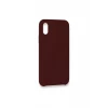 Newface Apple iPhone XS Max Kılıf Lansman Legant Silikon - Bordo