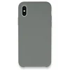 Newface Apple iPhone XS Max Kılıf Lansman Legant Silikon - Gri