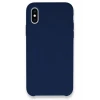 Newface Apple iPhone XS Max Kılıf Lansman Legant Silikon - Lacivert