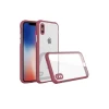 Newface Apple iPhone XS Max Kılıf Miami Şeffaf Silikon - Fuşya