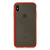 Newface Apple iPhone XS Max Kılıf Montreal Silikon Kapak - Kırmızı
