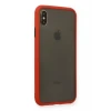 Newface Apple iPhone XS Max Kılıf Montreal Silikon Kapak - Kırmızı