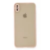 Newface Apple iPhone XS Max Kılıf Montreal Silikon Kapak - Pembe
