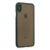 Newface Apple iPhone XS Max Kılıf Montreal Silikon Kapak - Yeşil