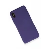 Newface Apple iPhone XS Max Kılıf Nano içi Kadife Silikon - Mor