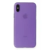 Newface Apple iPhone XS Max Kılıf PP Ultra İnce Kapak - Mor