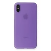 Newface Apple iPhone XS Max Kılıf PP Ultra İnce Kapak - Mor