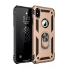 Newface Apple iPhone XS Max Kılıf Sofya Yüzüklü Silikon Kapak - Gold