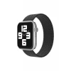 Newface Apple Watch 38mm Ayarlı Solo Silikon Kordon - Siyah
