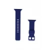 Newface Apple Watch 38mm KR408 Çizgili Silikon Kordon - Lacivert