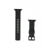 Newface Apple Watch 38mm KR408 Çizgili Silikon Kordon - Siyah