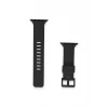 Newface Apple Watch 38mm KR408 Çizgili Silikon Kordon - Siyah