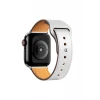 Newface Apple Watch 38mm KR415 Luaz Deri Kordon - Beyaz