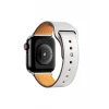 Newface Apple Watch 38mm KR415 Luaz Deri Kordon - Beyaz