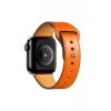 Newface Apple Watch 38mm KR415 Luaz Deri Kordon - Turuncu
