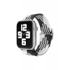 Newface Apple Watch 38mm Star Kordon - Siyah-Beyaz