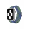 Newface Apple Watch 38mm Star Kordon - Yeşil-Lacivert