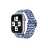 Newface Apple Watch 38mm Star Kordon - Zigzag Beyaz-Mavi