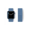 Newface Apple Watch 42mm Hasırlı Cırtcırtlı Kordon - Mavi