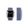 Newface Apple Watch 42mm Hasırlı Cırtcırtlı Kordon - Mor