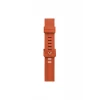 Newface Apple Watch 42mm KR408 Çizgili Silikon Kordon - Turuncu