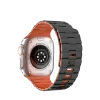 Newface Apple Watch Ultra 49mm Wowen Kordon - Siyah-Turuncu