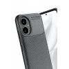 Newface Honor 400 Kılıf Auto Focus Karbon Kapak - Gri