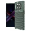Newface Honor Magic 7 Lite Kılıf Auto Focus Karbon Kapak - Koyu Yeşil
