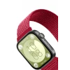 Newface Huawei Fit 4 Hasırlı Cırtcırtlı Kordon - Kırmızı