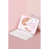 Newface Huawei MatePad SE 11 Kılıf KC01 Smart Klavyeli Tablet Kılıfı - Pembe