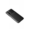 Newface Huawei P Smart 2021 Kılıf Auto Focus Karbon Kapak - Siyah