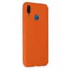 Newface Huawei P20 Lite Kılıf Nano içi Kadife Silikon - Turuncu